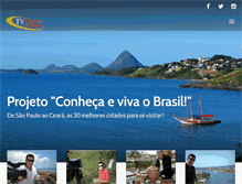 Tablet Screenshot of canaldoturismo.com.br